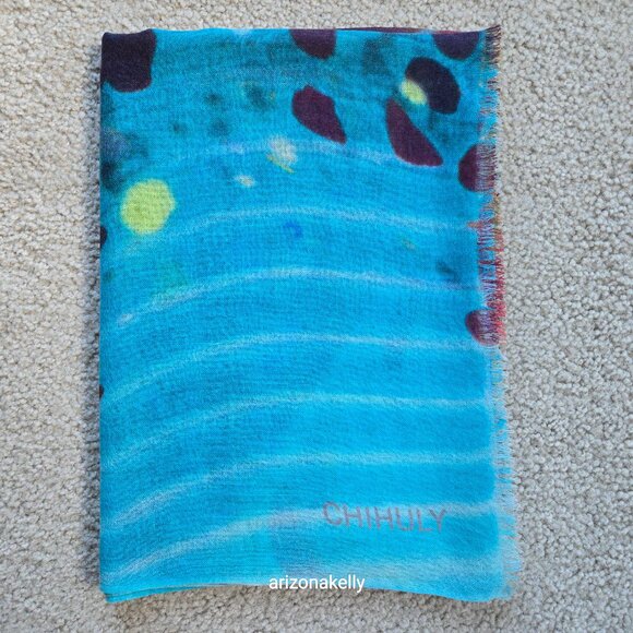 NWOT Silk Cashmere Woven Scarf Chiluly - Picture 9 of 9